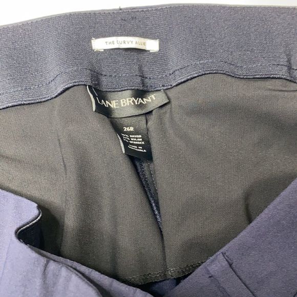 Lane Bryant Curvy Allie Skinny Ankle Stretch Pants 26 Navy NWT - Picture 7 of 8